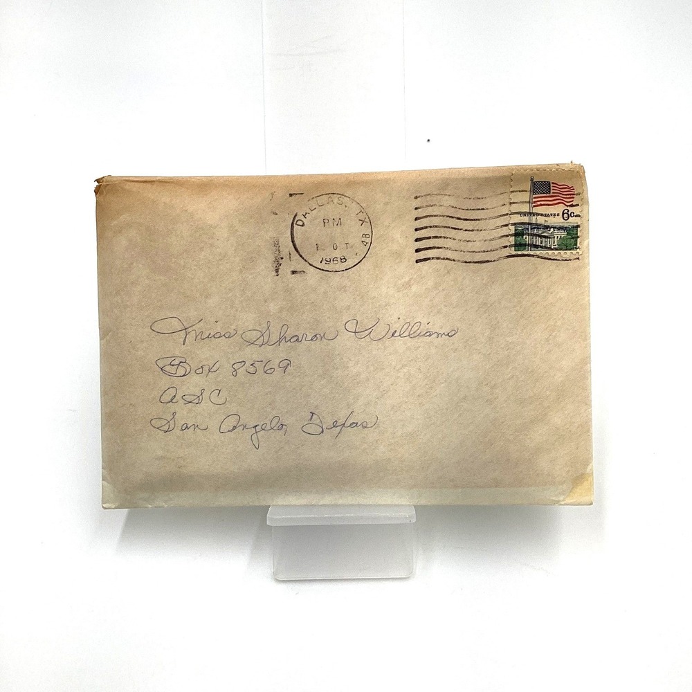 Vintage 1968 & 1969 Letters & Envelopes Dallas TX Postmarked Personal Mail